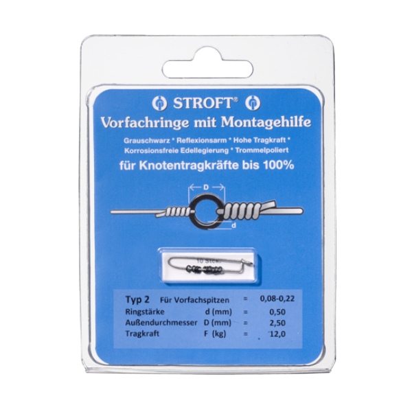 Stroft Vorfachringe mit Montagehilfe