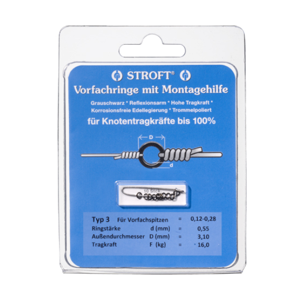Stroft Vorfachringe mit Montagehilfe