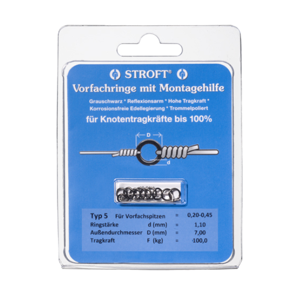 Stroft Vorfachringe mit Montagehilfe