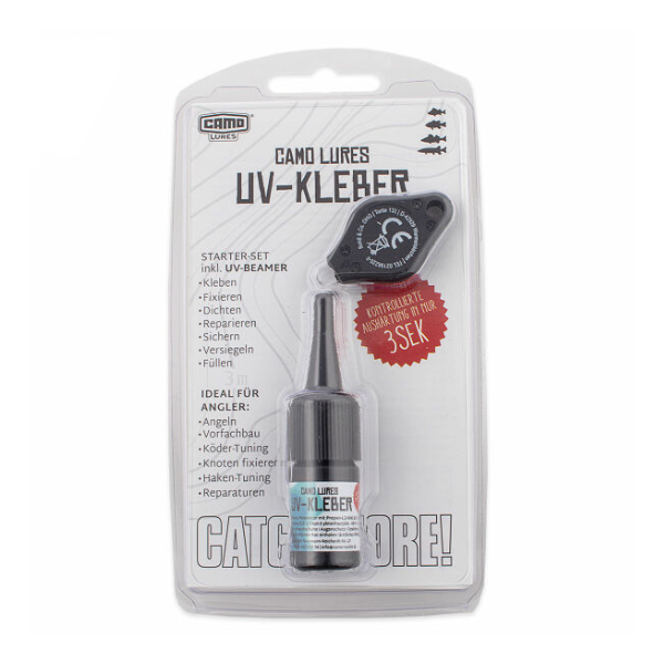 CAMO Lures UV-Kleber mit UV-Lampe