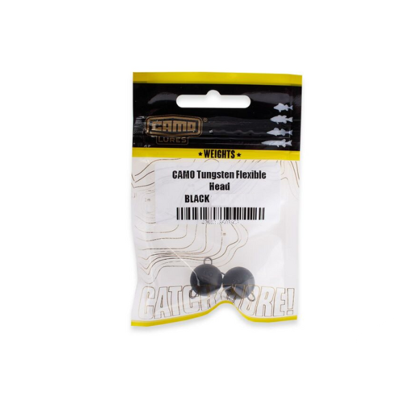 CAMO Lures Tungsten Flexible Head - Schwarz