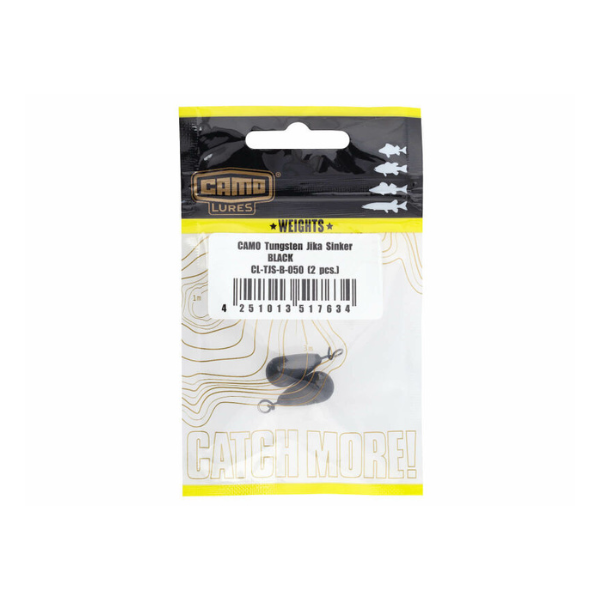 CAMO Lures Tungsten Jika Sinker - Schwarz