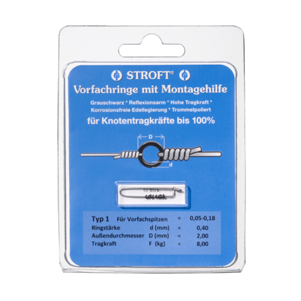 Stroft Vorfachringe mit Montagehilfe
